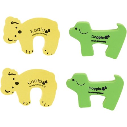 4 st Tecknade Dörrstopp Baby Fingerskydd Anti-klämskydd