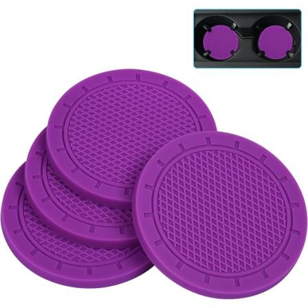4 stk. Lilla 7 cm Bilcoaster, Anti-slip Universal Bilinteriør