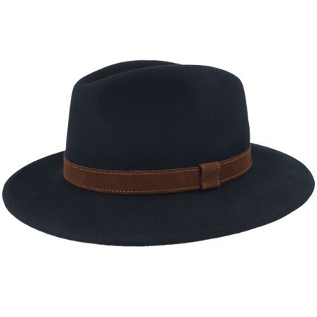 Wigéns - Svart fedora Hatt - Country Black Traveler @ Hatstore