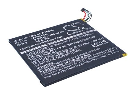 Tabletbatteri til Acer Iconia Tab A1-850, Iconia Tab B1-810, Iconia Tab B1-820 og andre.