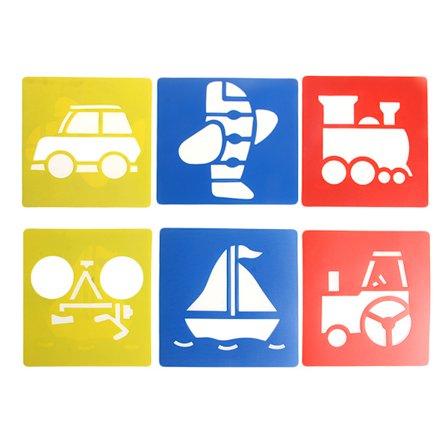 Plastik Transport Form Skabelon Lineal Kunst Træning Studie Værktøj Øvelse til Børn