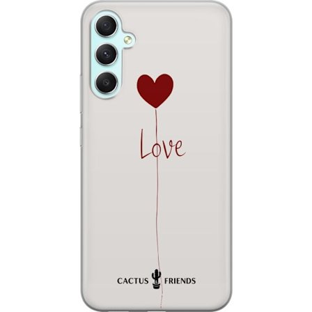 Yhteensopiva Puhelinkuori Samsung Samsung Galaxy A34 Cactus and Friends - Love Balloon Minimal