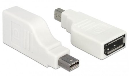 Delock Adapter mini Displayport 1.2 male > Displayport female 4K 90Â° turned white