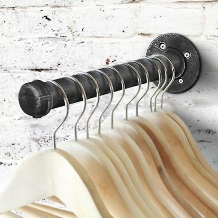 Väggmonterad Hyllhållare Beslag Bok Järnrör Steampunk