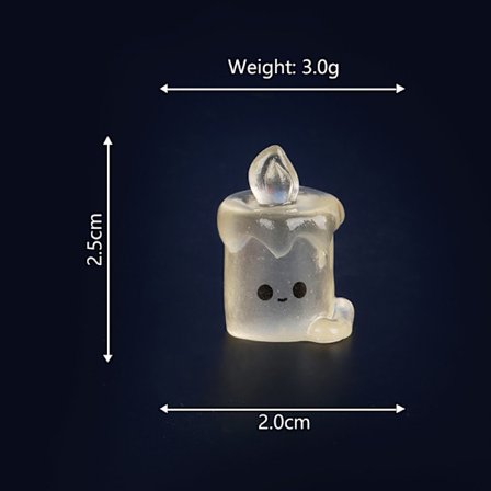 Pieni valaiseva Halloween-koriste, lepakko, kurpitsa, aave, mikro-maisema