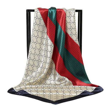 Silk Scarf Sjal MARINBLÅ