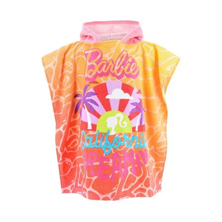 Barbie ponchohandduk beach 55x110 cm