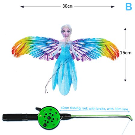 Drageflyvning Dragelegetøj Tegnefilm Sommerfuglesvaler Eagle Drage W/Ha