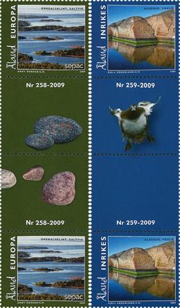 Åland 2009 - SALTVIK AND FÖGLÖ - Gutterpair postfrisk