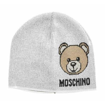 Moschino, Beanies Wit, Dames, Maat:ONE Size