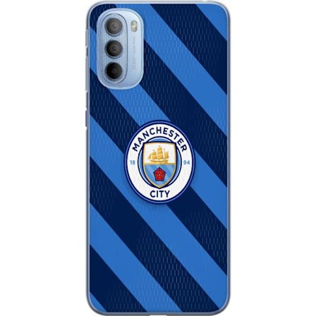 Kompatibelt Mobilskal till Motorola Motorola Moto G31 Paris Saint-Germain klubbmärke med Eiffeltorn, blå cirkulär logotyp med röd mittlinje och de