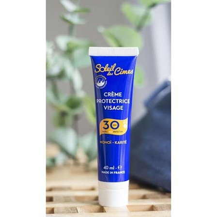 SOLEIL DES CIMES Beskyttende ansigtscreme SPF30 monoi sheasmør 40 ml solbeskyttelse