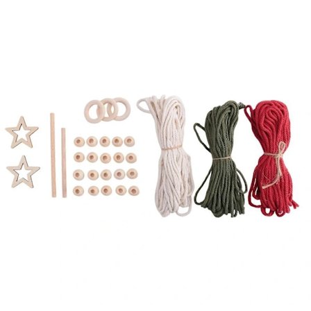 3 st DIY Träd Makramé Kit, Vävda Träd Väggbonader, Kit för Vuxna