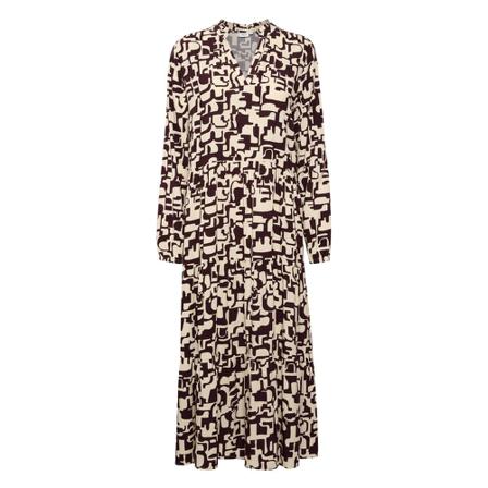 Saint Tropez EdaSZ Maxi Dress , Beige , Dames , Maat: M Maxi jurken