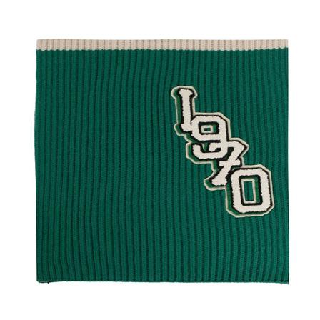Kenzo, Wool scarf Groen, Heren, Maat:ONE Size,wol,Patches