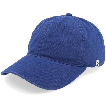 Wei - Blå unconstructed Keps - Wai Washed Blue Mom Cap @ Hatstore