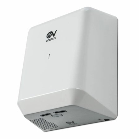 Asciugamani elettrico Vortice Ecodry automatico da parete Bianco