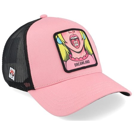 Capslab - Rosa trucker Caps - Cute Dreamland Black/Pink Trucker @ Hatstore
