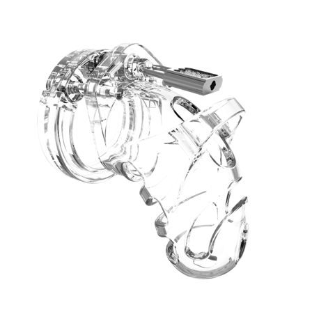 MANCAGE #25 CHASTITY 9cm - CLEAR COCK CAGE - Shots