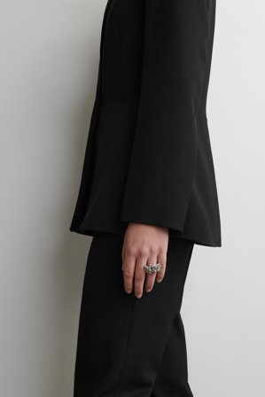 COS Femme Bague Façon Grappes in Argenté