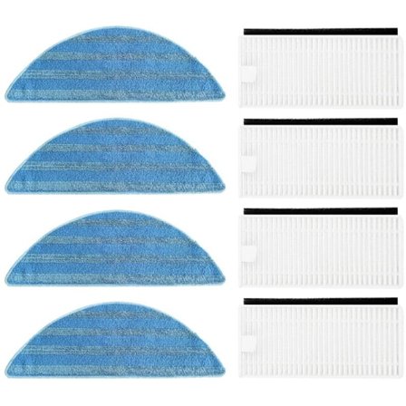 Mop-liina HEPA-suodatin M200/M201/M501-A/M571/T700 robotti-imurin sivuharjalle, pyörivät vaihtopakkaukset