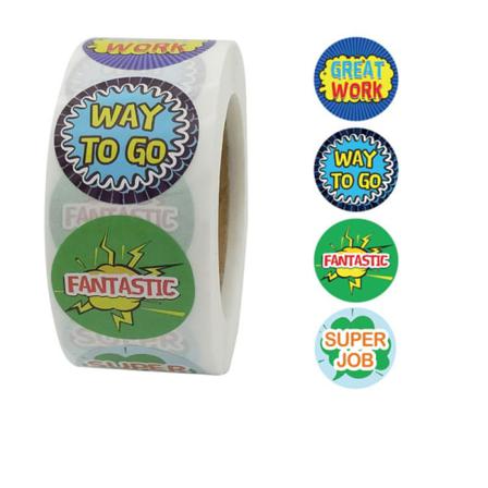 500st Stickers Klistermärken - Motiv - Cartoon Multifärg