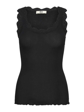 Rosemunde Regular U-neck Top Black XL, Tøj & Bolig, Tøj, Toppe