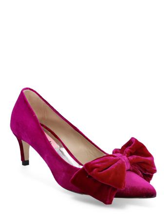 Alimo Velvet Shoes Heels Pumps Classic Rosa Custommade