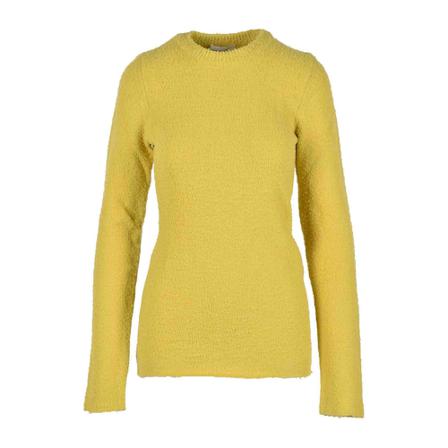 Sportmax Round-neck Strik Gul, Dame Striktrøjer