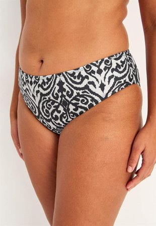 Cellbes of Sweden - Bikiniunderdel med normal midje i beige / svart for damer i størrelse 46