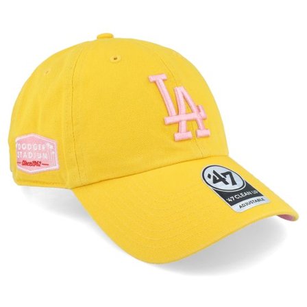 47 Brand - MLB Gul unconstructed Keps - Hatstore Exclusive x Los Angeles Dodgers Yellow Gold Double Under Dad Cap @ Hatstore
