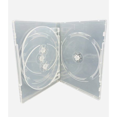 Dragon trading - DT-M4 - 10 x 4 Vägs DVD/CD/Blu Ray Tranche 14 mm Transparent från varumärket
