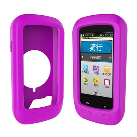 Garmin Edge 1000 Mjukt silikon skydds ram skal - Lila