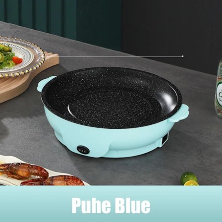 220V Multifunktion Elektrisk Stegre Pande Stryggryde Ikke-klæbrig Grill Steg Bagning Stege Pande