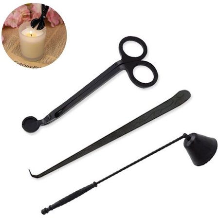 ING Lyseslukker/Vekeklipper/Lysedimmer, Lyseslukker og Telystilbehør, Svart, Verktøy for Duftlys, Lysesaks