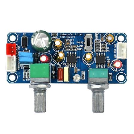 Lavpasfilter Subwoofer Preamp Forforstærker Board Enkelt Dc 9-32v Forforstærker Med Lydstyrkejustering-haoyi