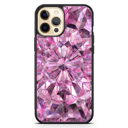 Bjornberry Hårdskal iPhone 12 Pro Max - Rosa Kristaller