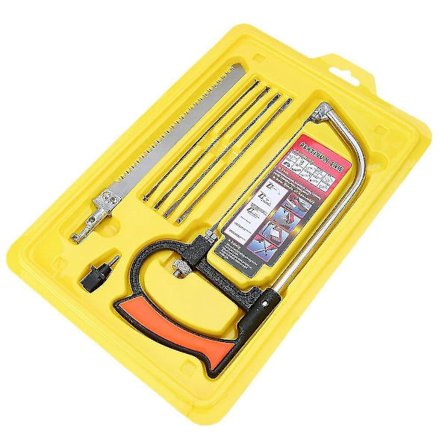 8-in-1 Metal Magic Saw Hacksaw DIY Mini Työkalu 6 Terällä
