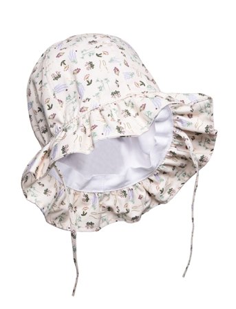 Melton Bell Hat W/Print - Beige - 51