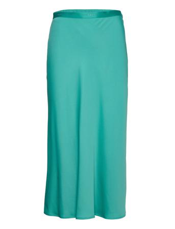 Recycled Cdc Bias Cut Midi Skirt Knälång Kjol Grön Calvin Klein
