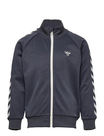 Hmlkick Zip Jacket Sweatshirt Trøje Blå Hummel