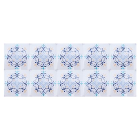 10 selvklebende fliser, vanntette og sklisikre