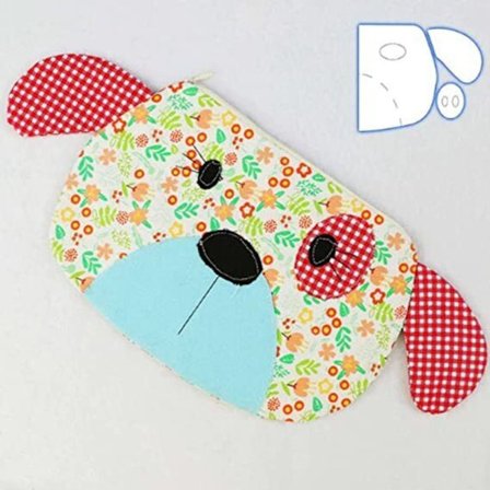 Hunde lynlås pose skabelon Quilting skabeloner Syning lineal