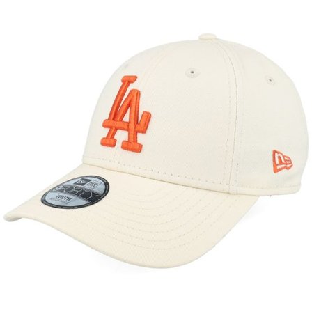 New Era - MLB Beige adjustable Keps - Kids Los Angeles Dodgers League Essential 9FORTY Light Terracotta/Orange Adjustable @ Hatstore