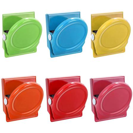 6-pack Färgmagnetklämmor 35 Mm Kylklämmor Memoklämmor