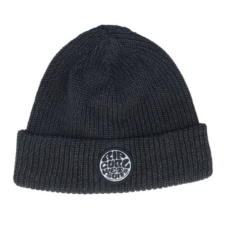 Rip Curl - Svart cuff Beanie - Icons Reg Beanie Black Cuff @ Hatstore