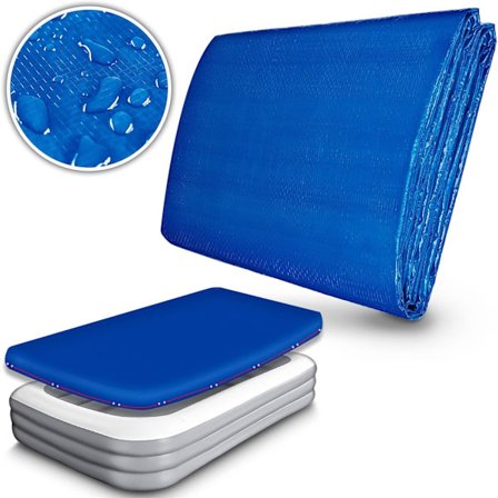 Oval poolskydd 400 x 400 cm | UV-beständig och tålig poolskydd | Vinter solskydd