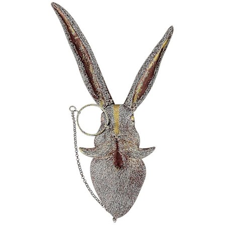 Veggmontert dyrehodeskulptur, veggdekor Kanin Hjortedyr Bjørn Rev-c