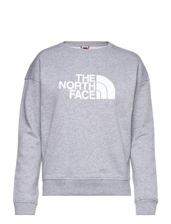 W Drew Peak Crew-Eu Sweat-shirt Tröja Grå The North Face