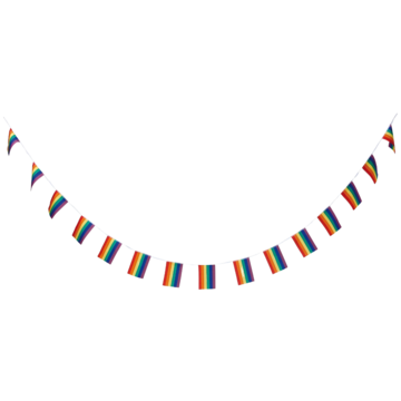 Banderoll Flagg Regnbue 6m